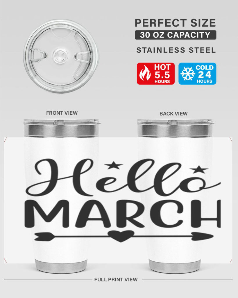 Hello March 184#- spring- Tumbler