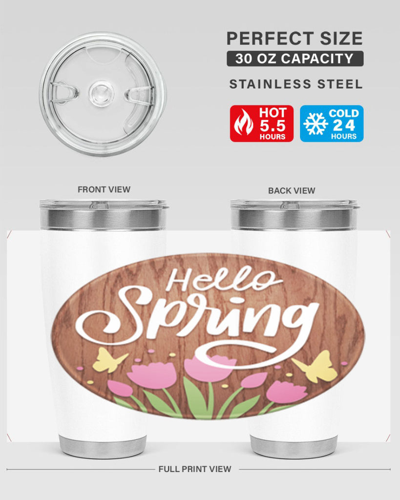 Hello spring Mockup202#- spring- Tumbler