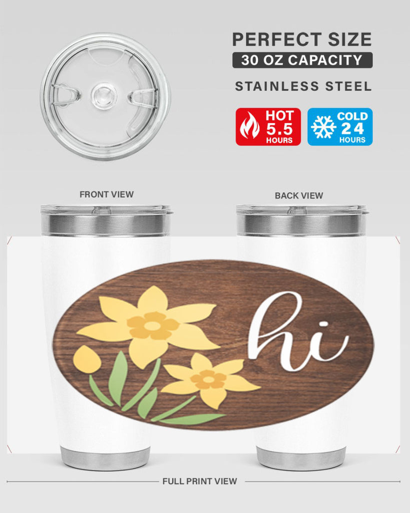 Hi daffodil flower Mockup235#- spring- Tumbler