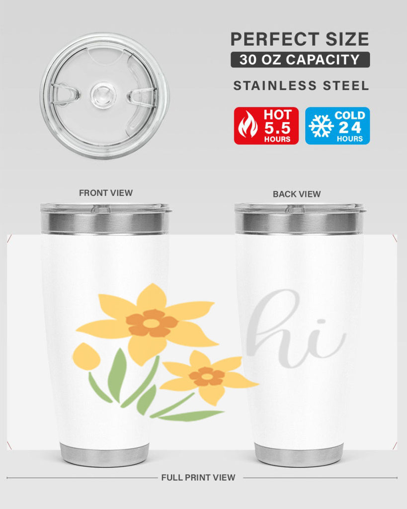 Hi daffodil flower236#- spring- Tumbler