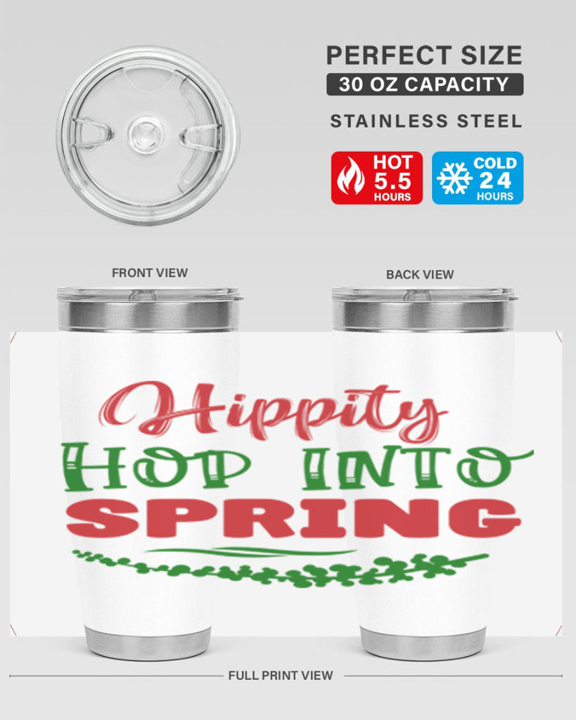 Hippity Hop into Spring 239#- spring- Tumbler