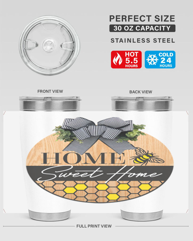 Home Sweet home bee and hive Mockup241#- spring- Tumbler