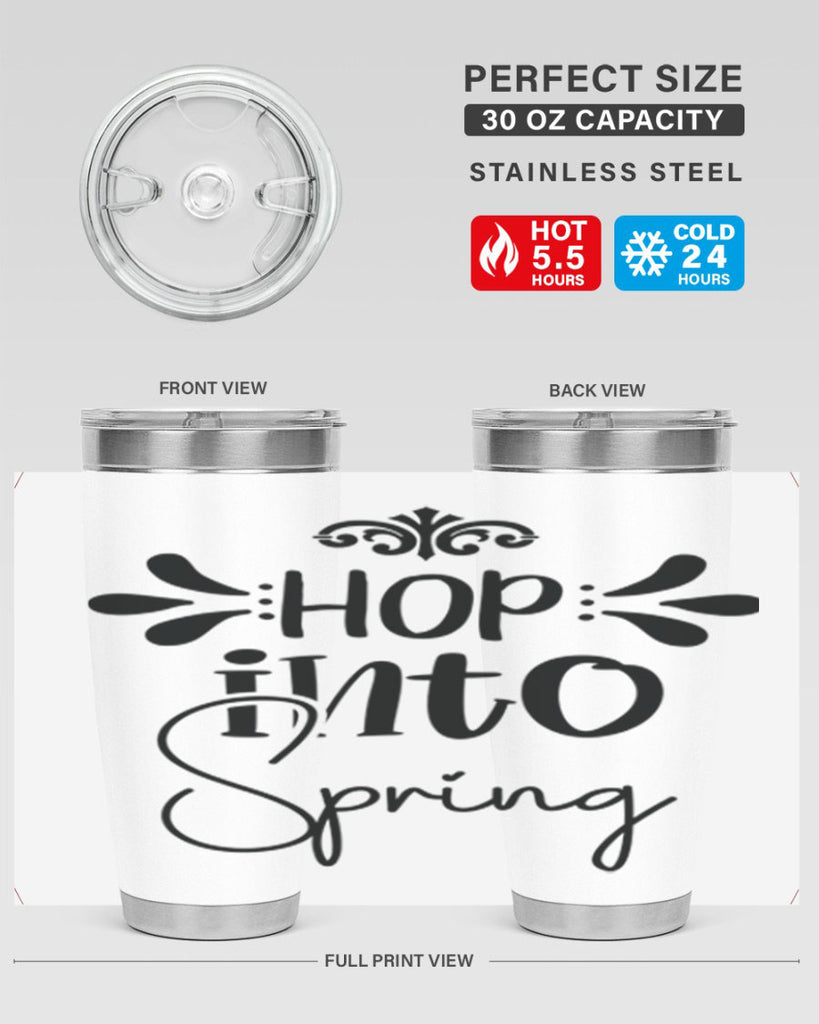 Hop into Spring 247#- spring- Tumbler