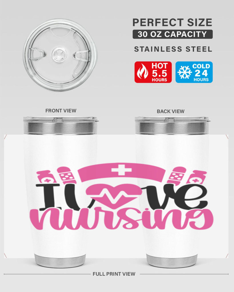 I Love Nursing Style Style 171#- nurse- tumbler