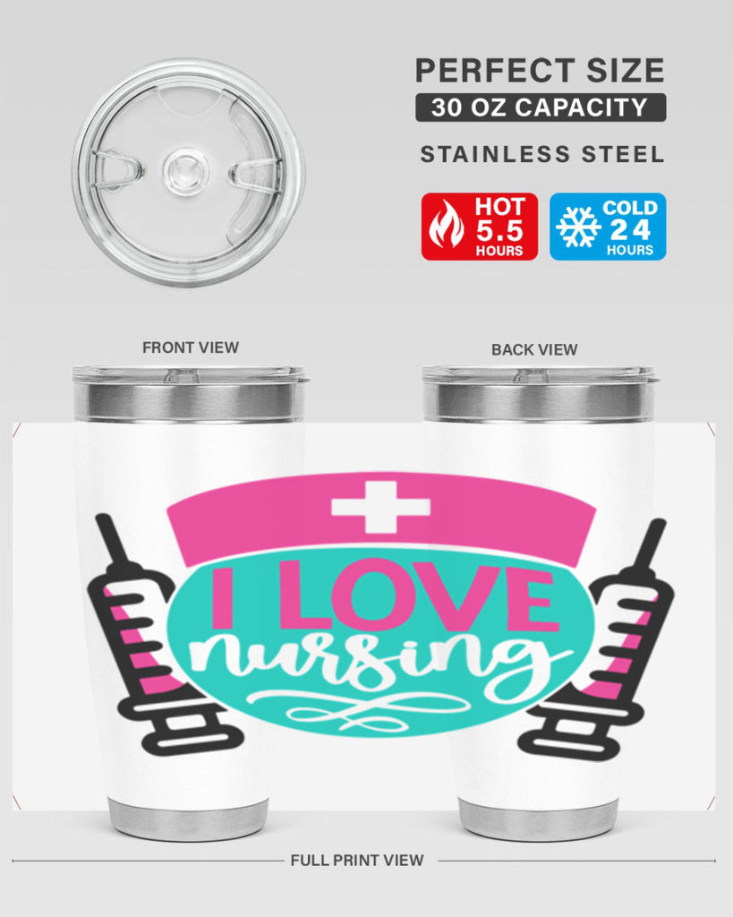 I Love Nursing Style Style 172#- nurse- tumbler