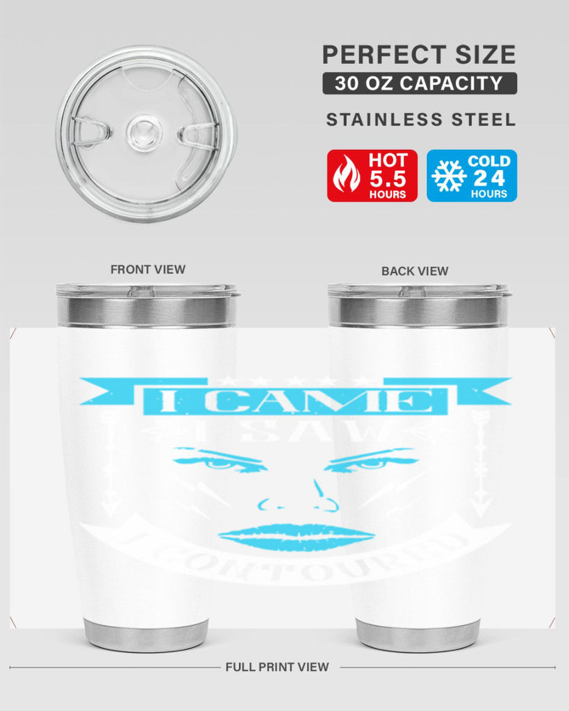 I came I saw I contoured Style 209#- make up- Tumbler