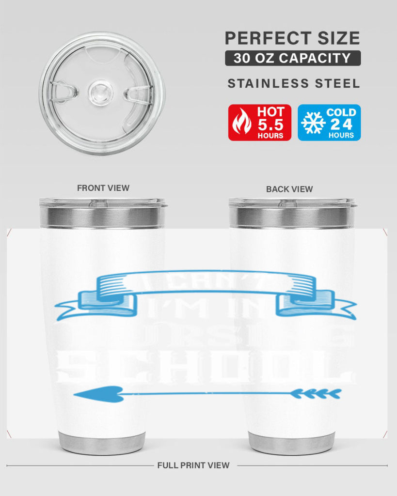 I can’t i’m in nursing school Style 331#- nurse- tumbler