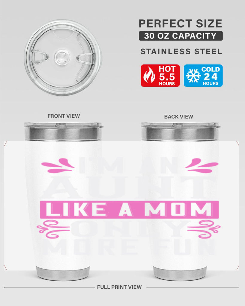 I’m an Aunt like a mom only more fun Style 42#- aunt- Tumbler