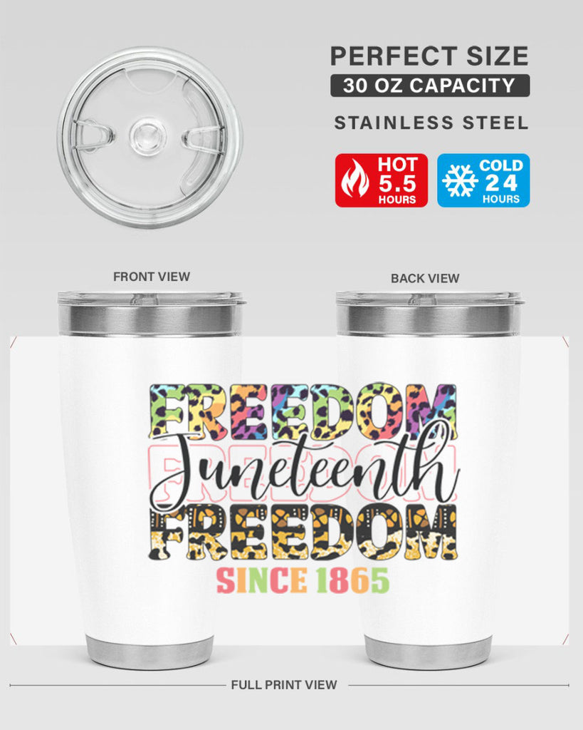 Juneteenth Freedom Since 1865 Png 36#- Juneteenth- tumbler