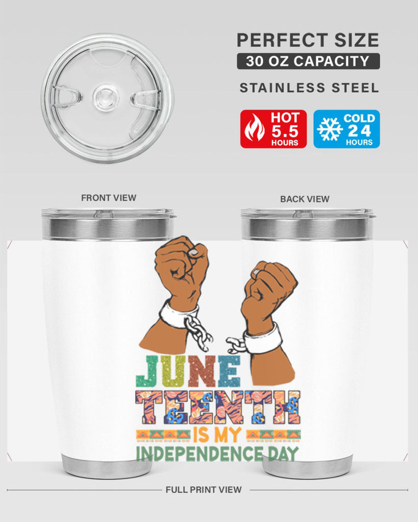 Juneteenth Is My Independence Day Png 29#- Juneteenth- tumbler