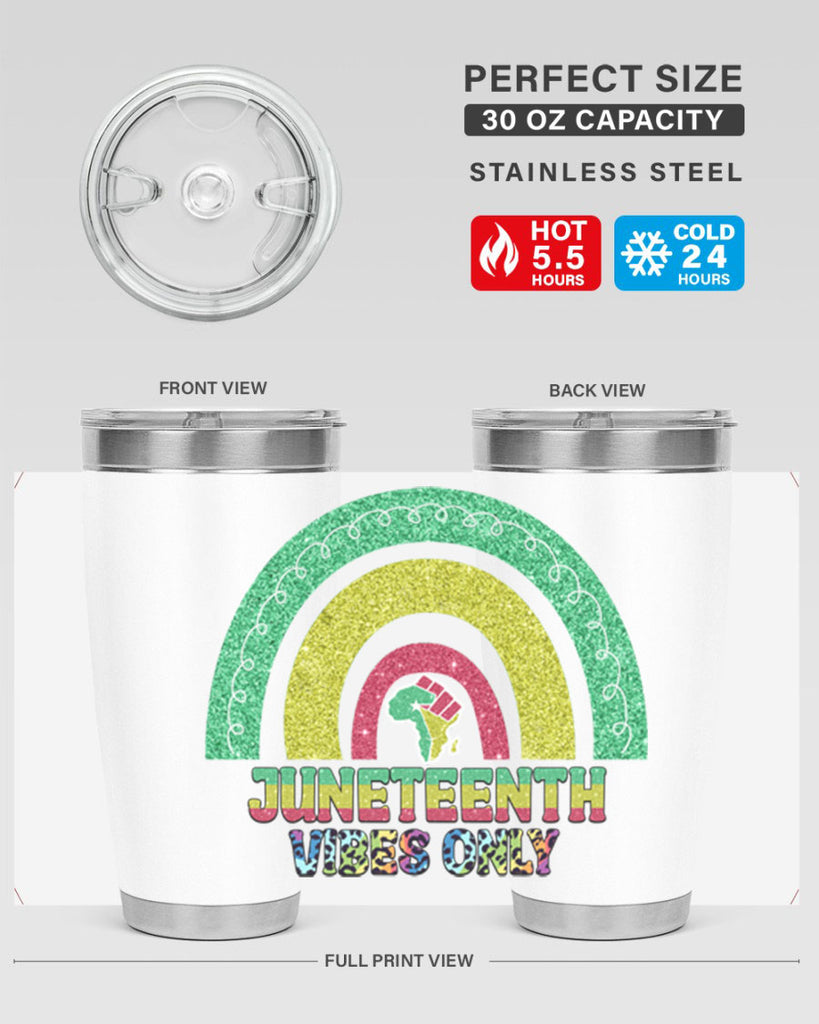 Juneteenth Vibes Only 5#- Juneteenth- tumbler