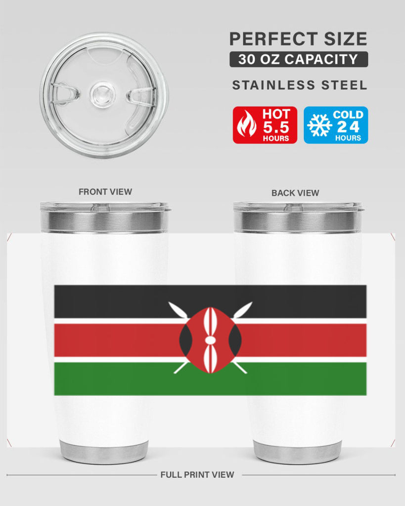 Kenya 110#- world flags- Tumbler