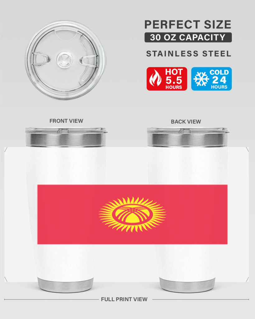 Kyrgyzstan 106#- world flags- Tumbler