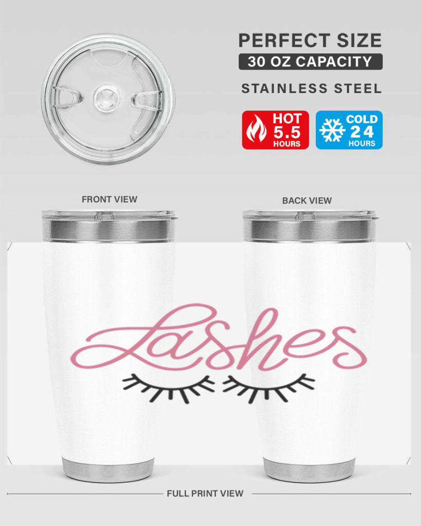 Lashes Style 63#- make up- Tumbler