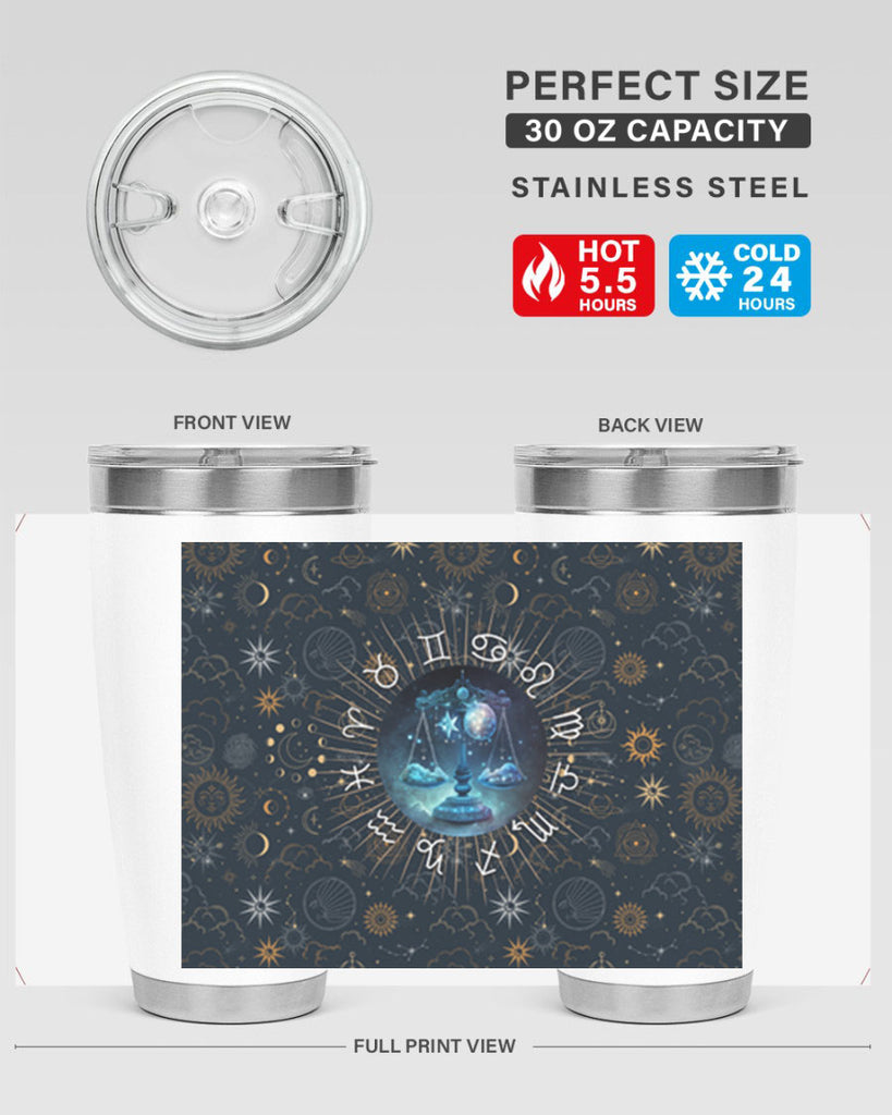 Libra Straight 317#- zodiac- Tumbler