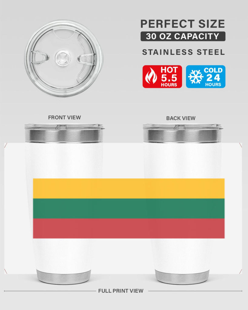 Lithuania 98#- world flags- Tumbler