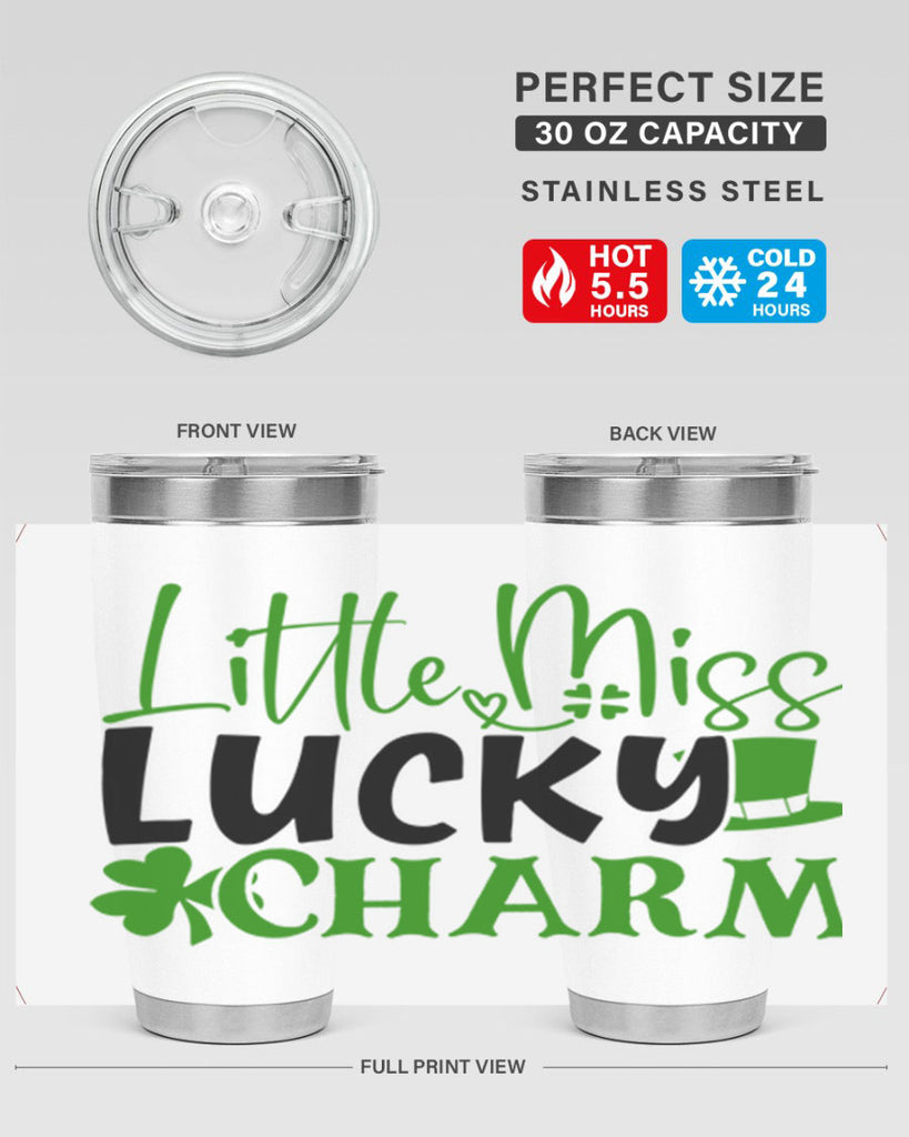 Little Miss Lucky Charm Style 154#- St Patricks Day- Tumbler