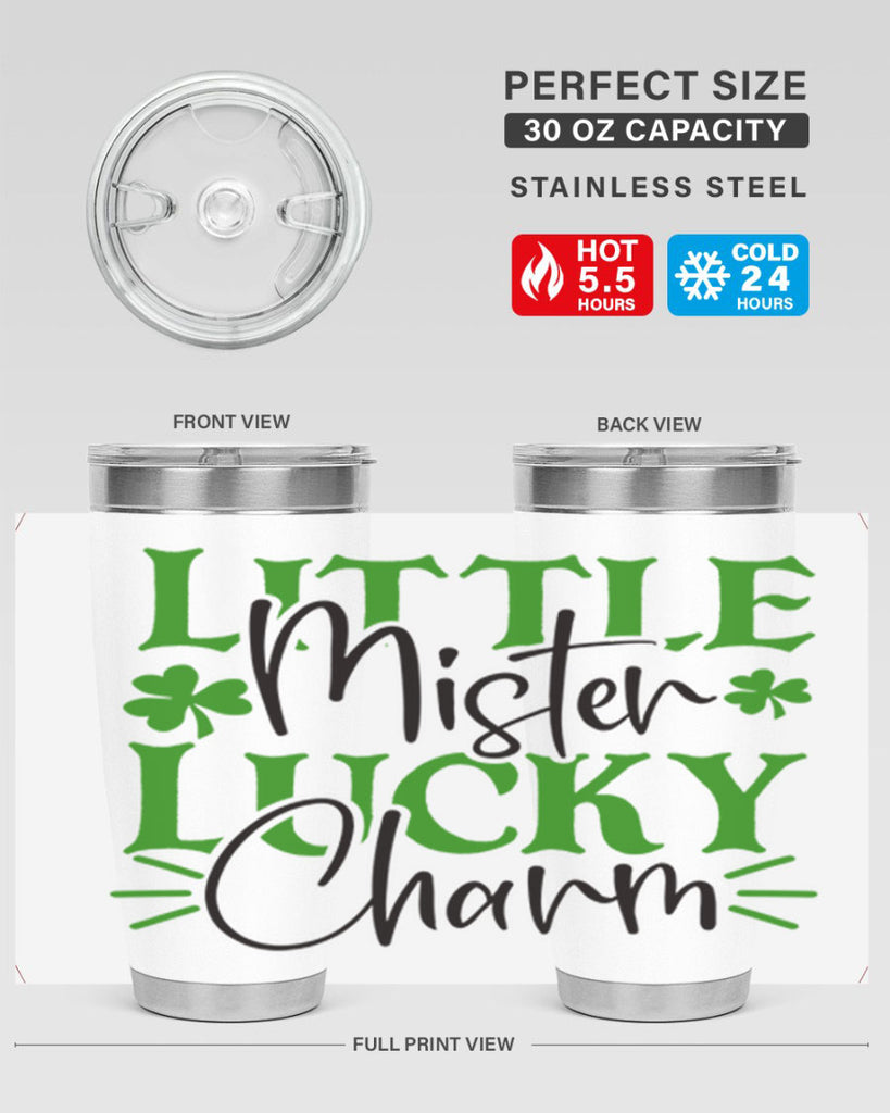 Little Mister Lucky Charm Style 153#- St Patricks Day- Tumbler