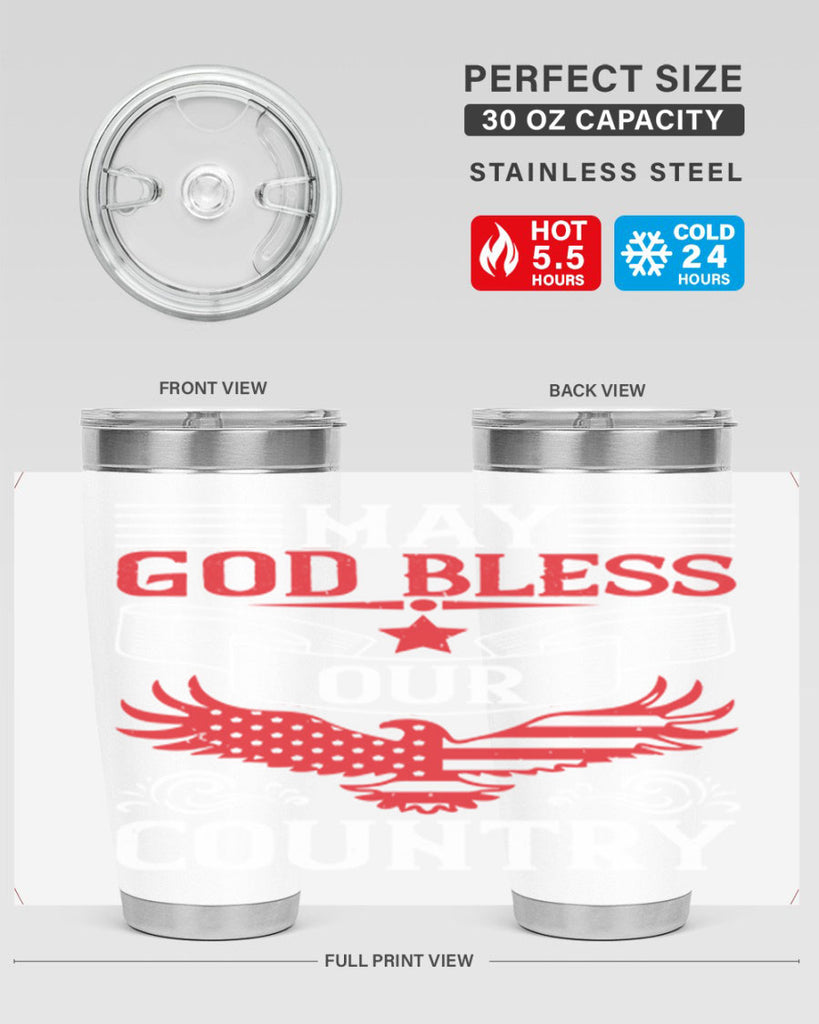 May God bless our country Style 133#- Fourt Of July- Tumbler