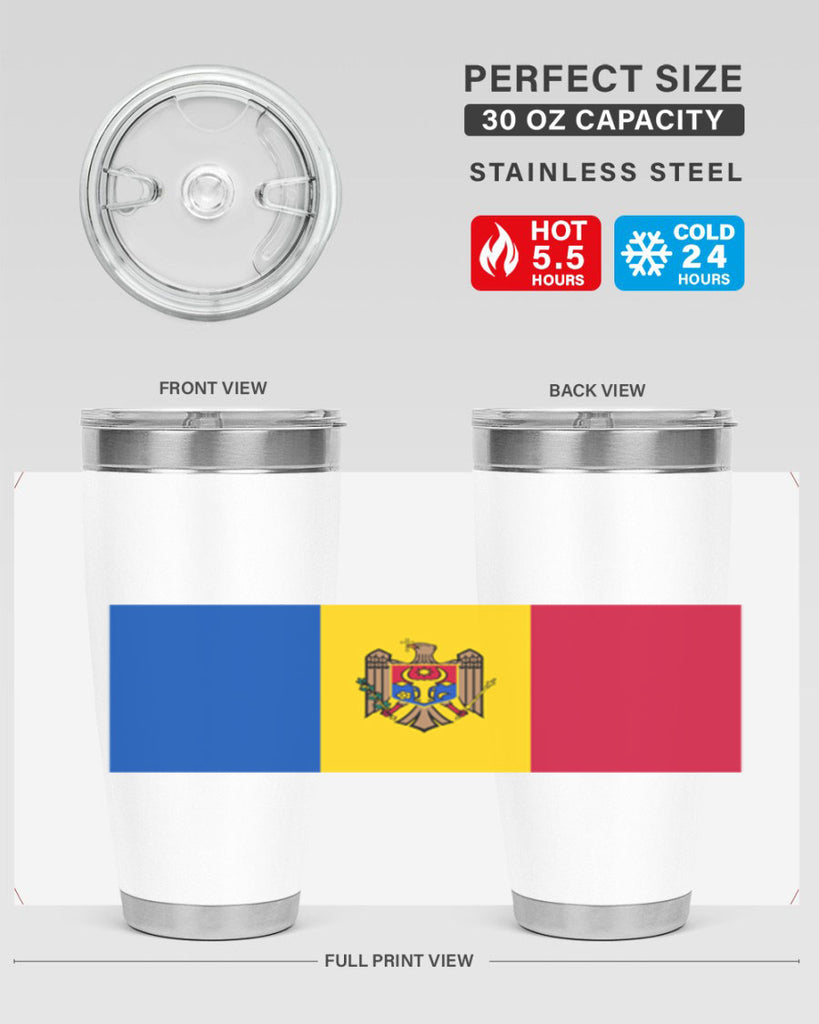 Moldova 85#- world flags- Tumbler