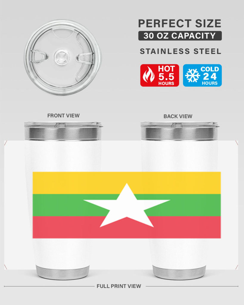 Myanmar 79#- world flags- Tumbler