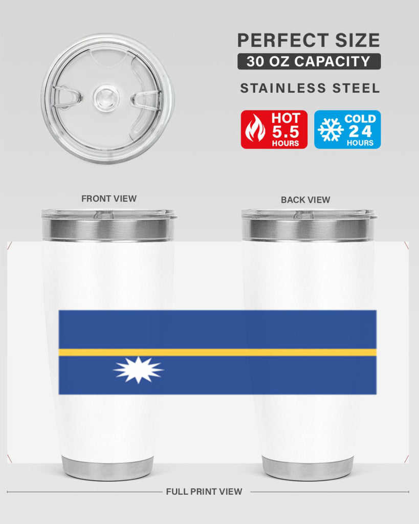 Nauru 77#- world flags- Tumbler