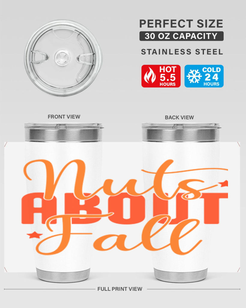Nuts About Fall Design 444#- fall- Tumbler