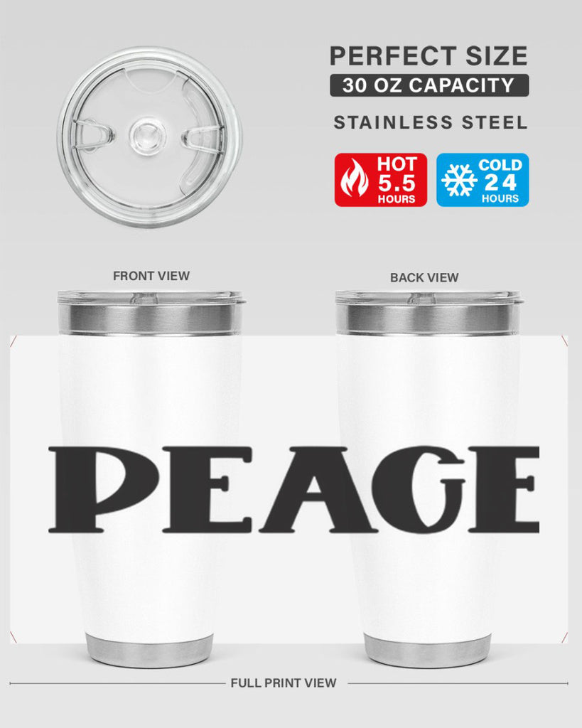 Peace Style 40#- St Patricks Day- Tumbler