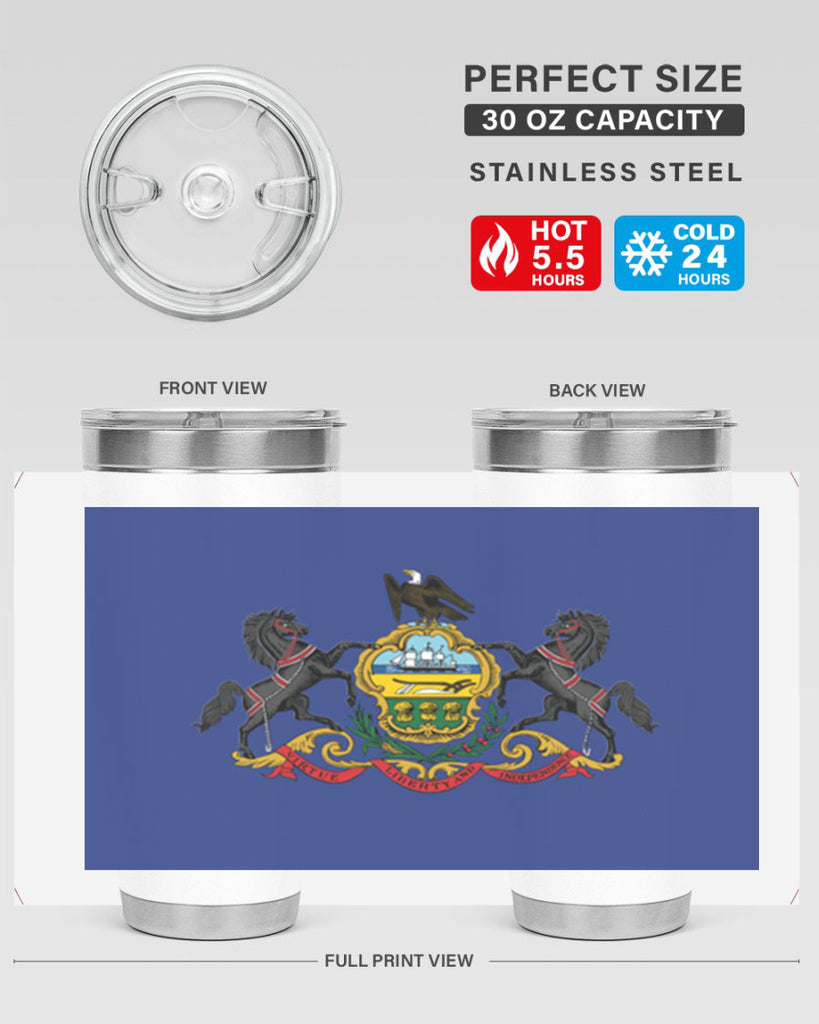 Pensilvania 14#- Us Flags- Tumbler