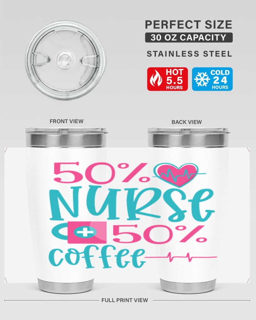 Percent Nurse Percent Coffee Style 395#- nurse- tumbler