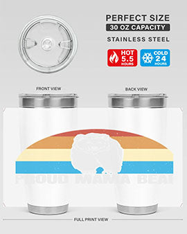 Proud mama bear 26#- Bears- Tumbler