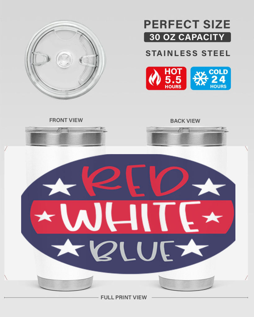 Red White Blue Style 170#- Fourt Of July- Tumbler