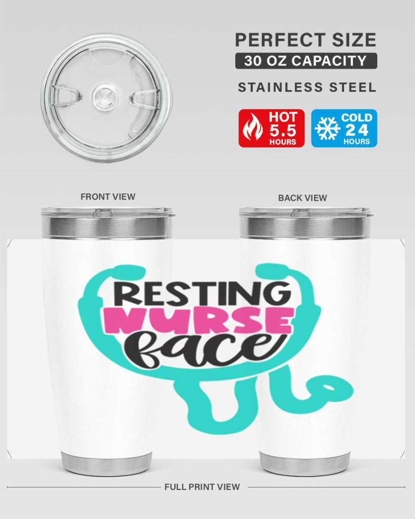 Resting Nurse Face Style Style 57#- nurse- tumbler