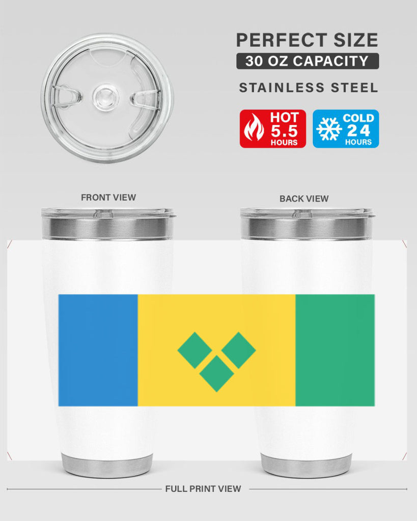 Saint Vincent and the Grenadines 50#- world flags- Tumbler