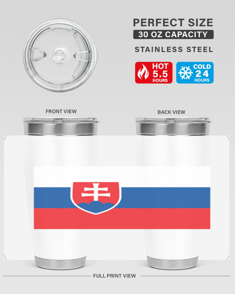 Slovakia 40#- world flags- Tumbler