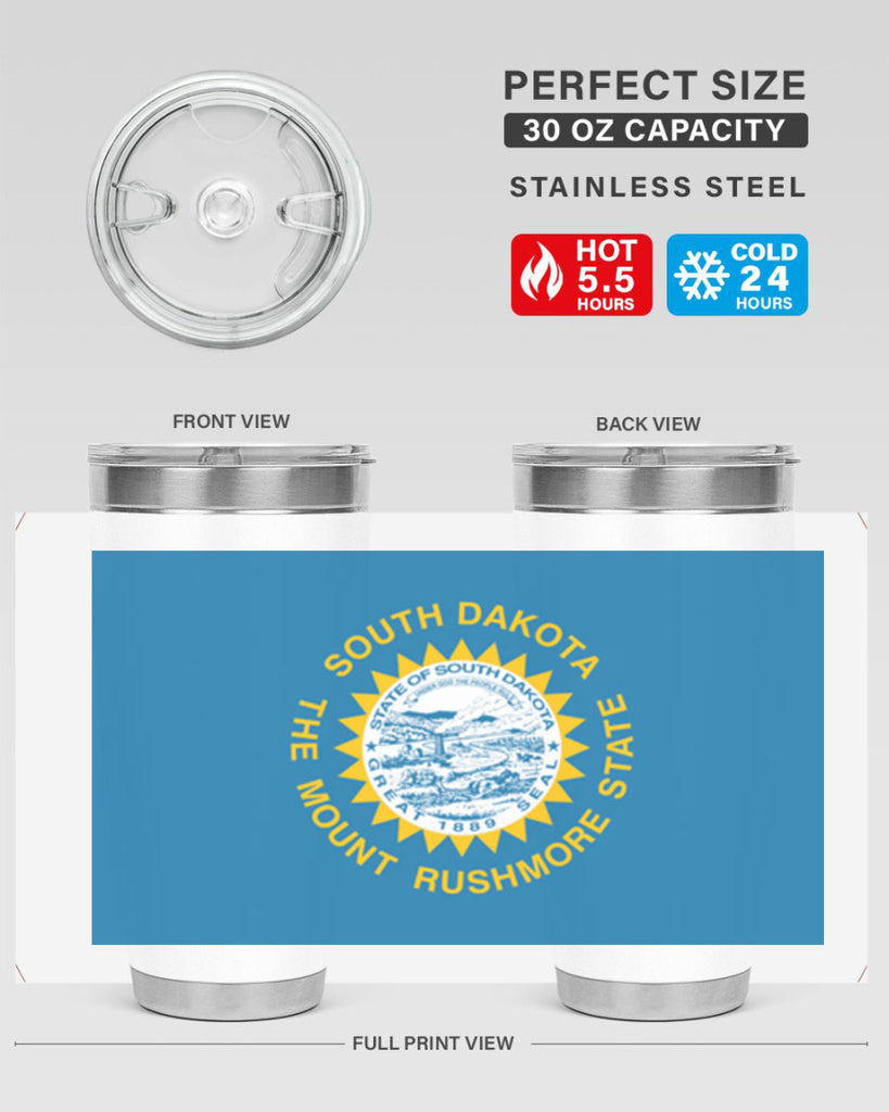 South Dakota 11#- Us Flags- Tumbler