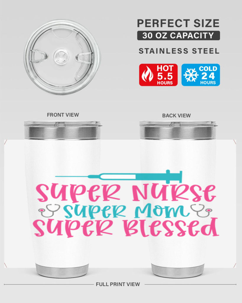 Super Nurse Super Mom Style 347#- nurse- tumbler