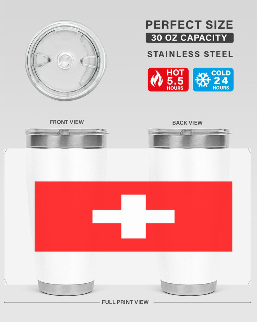 Switzerland 28#- world flags- Tumbler