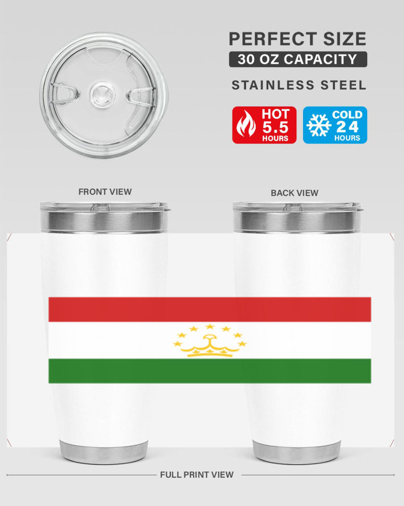 Tajikistan 25#- world flags- Tumbler