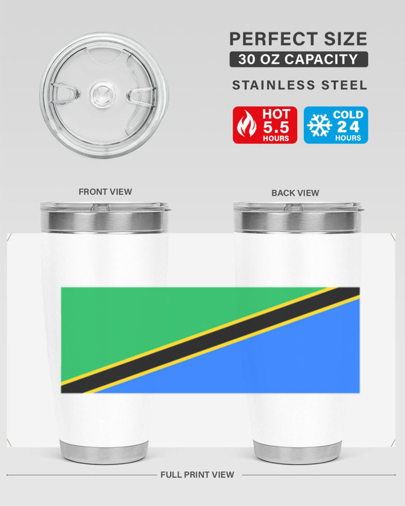 Tanzania 24#- world flags- Tumbler