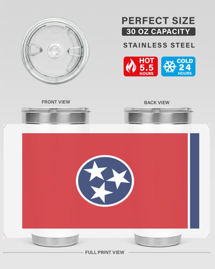Tennessee 10#- Us Flags- Tumbler