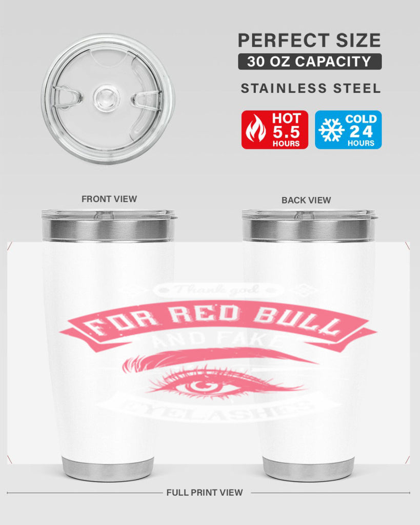 Thank god for Red Bull and fake eyelashes Style 185#- make up- Tumbler