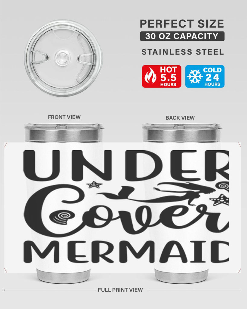 Under cover mermaid design 655#- mermaid- Tumbler