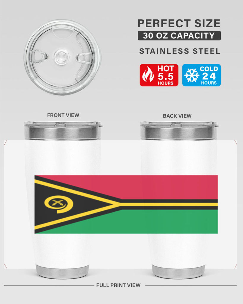 Vanuatu 7#- world flags- Tumbler