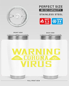 Warning Corona Virus Style 17#- corona virus- Tumbler
