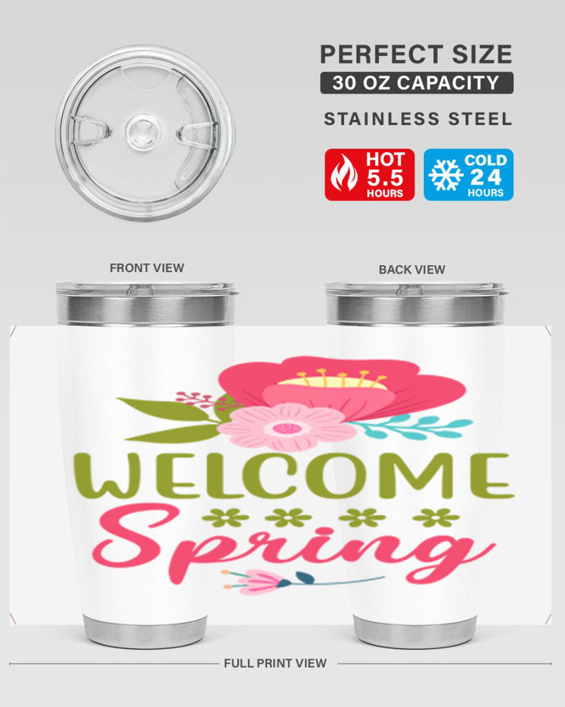 Welcome Spring 582#- spring- Tumbler