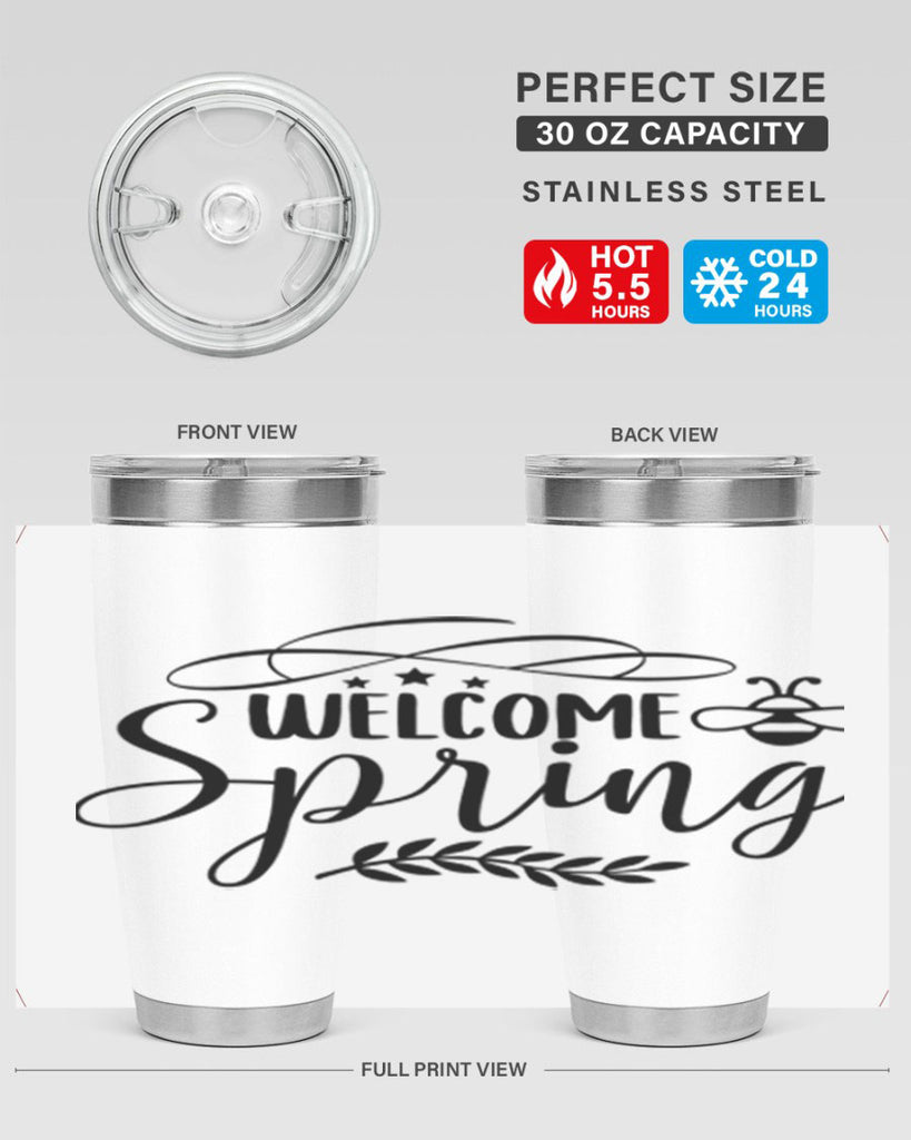 Welcome spring design  594#- spring- Tumbler