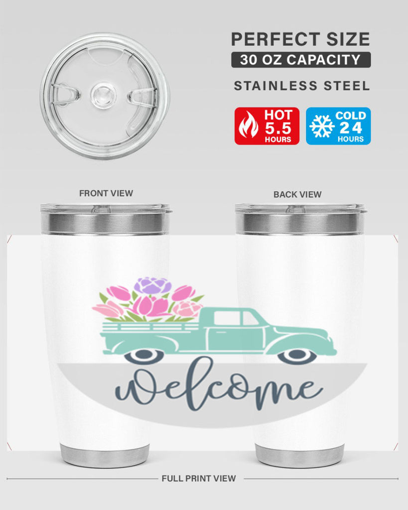 Welcome spring truck579#- spring- Tumbler