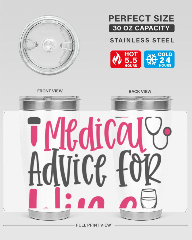 Will Trade Medical Advice for Wine Style 344#- nurse- tumbler