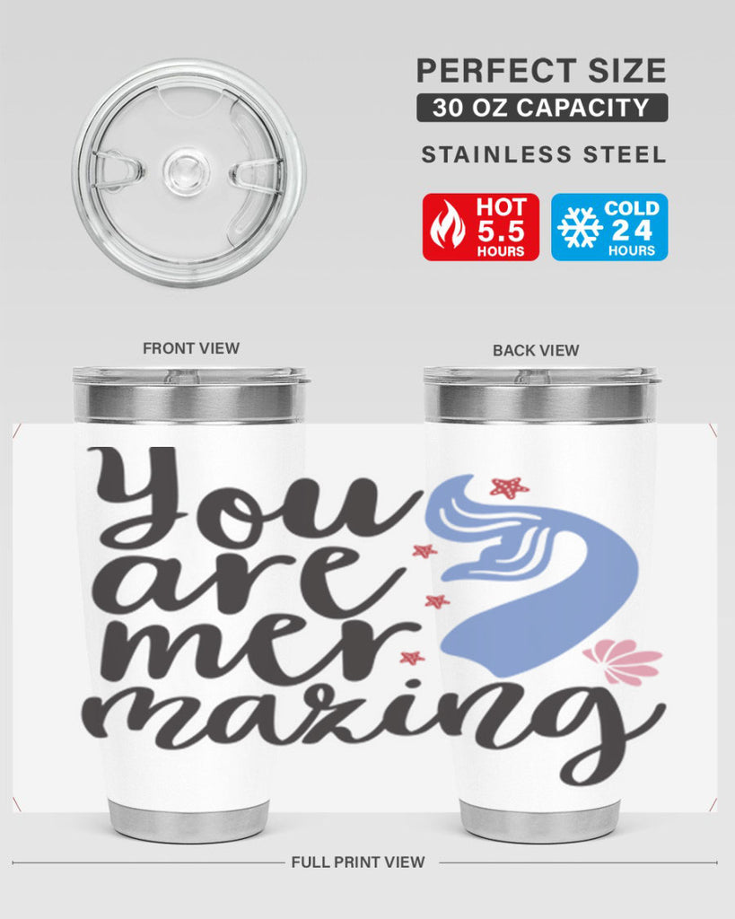 You are mermazing 681#- mermaid- Tumbler